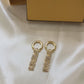 Fendi Logo Golden Earrings