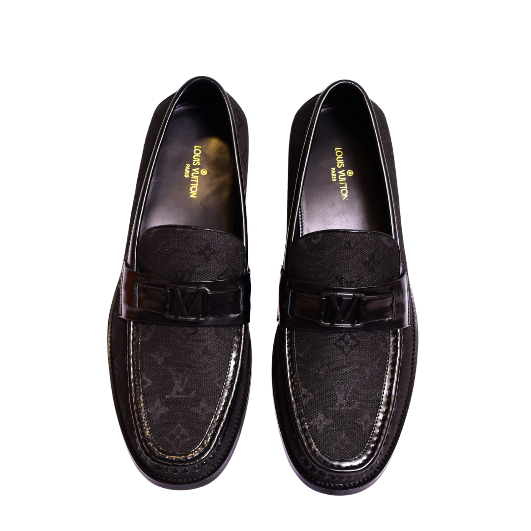 . Louis.Vuitton H Black Major Loafers