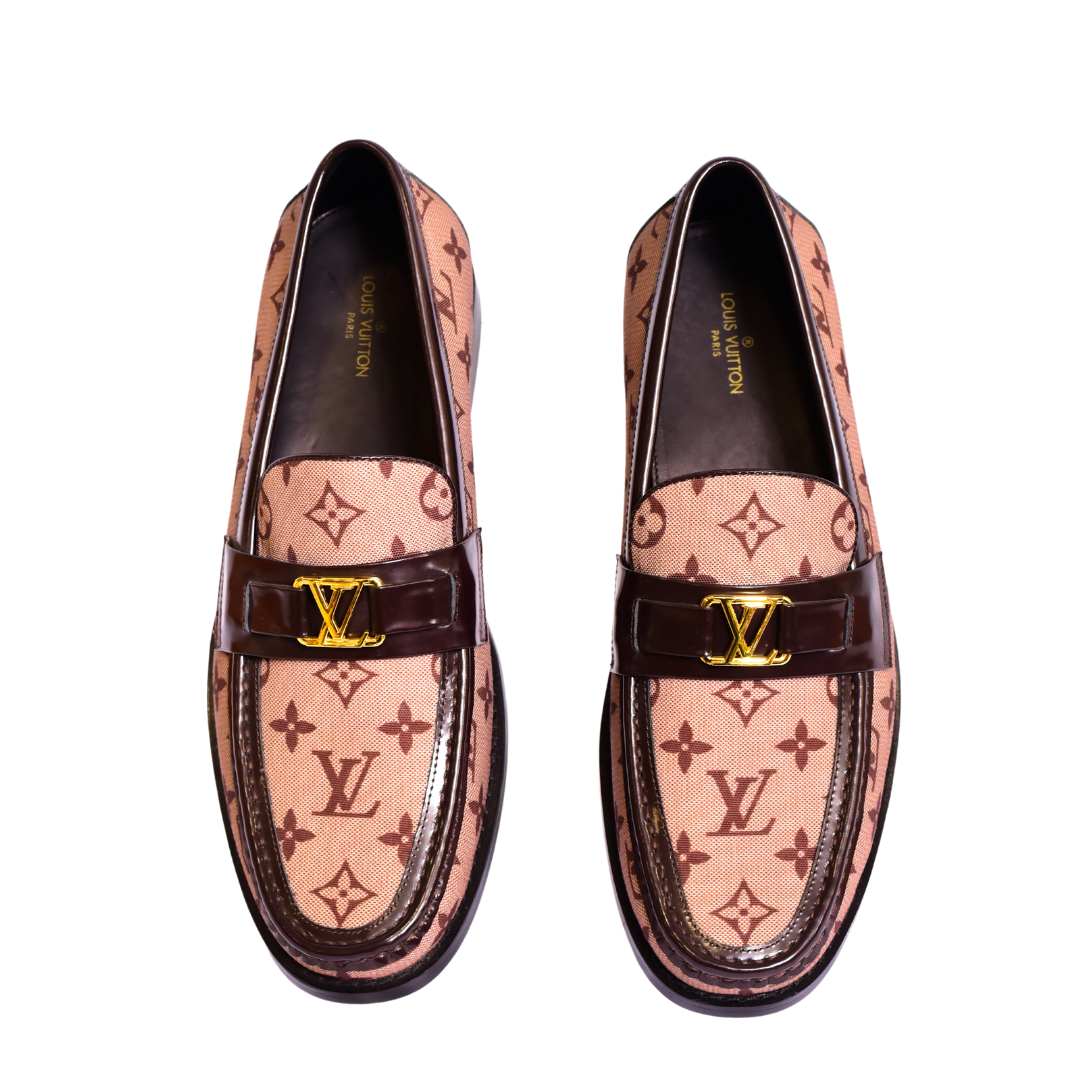 . Louis.Vuitton H Brown Major Loafers