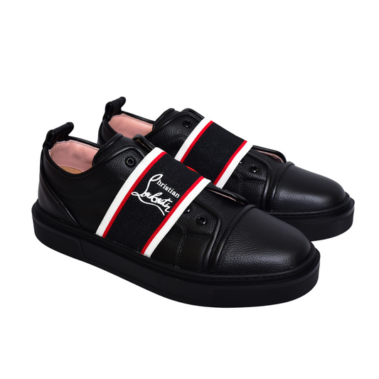 Christian Louboutin Red Black Sneakers