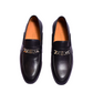 Gucci Silver Chain Black Major Loafers