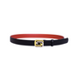 Gucci GG Silver Gold Logo Belt