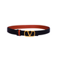 Valentino Logo Black Orange Belt