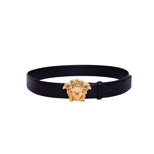 Versace Golden Logo Black Belt